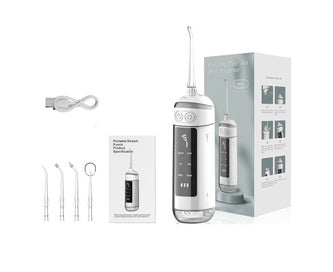 Listing 8 of 8 for Pull-out Oral Irrigator Water Dental Flosser Portable Rechargeable 180ML black