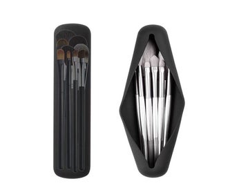 Listing 2 of 4 for Silicone Makeup Brush Holder Portable Brush Bag Storager Organizer Black