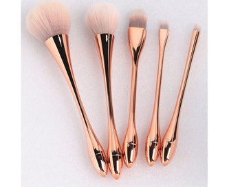 Listing 7 of 8 for 5Pcs/Set Waist Brush Makeup Brushes Electroplating Plastic Soft Hair Beauty