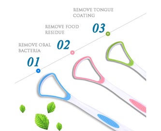 Listing 4 of 6 for [Soft Silicon] 3PCS Tongue Scraper Cleaner, Oral Scrapers, Premium Sweeper