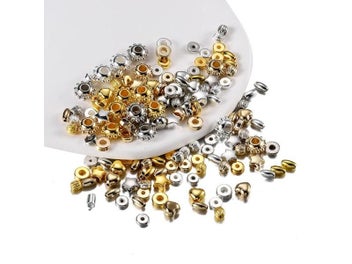 Listing 8 of 10 for 200-400Pcs CCB Multiple Styles Charm Spacer Beads Wheel Bead Flat Round Loose