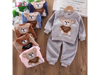 Listing 4 of 10 for LZH Children Clothing Set Autumn Winter Toddler Girls Clothes 2Pcs Outfit Kids