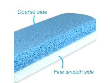 Listing 4 of 9 for 2Pcs Foot Pumice Stone Heels File Foam Grater Scraper Glass Rasp Pedicure