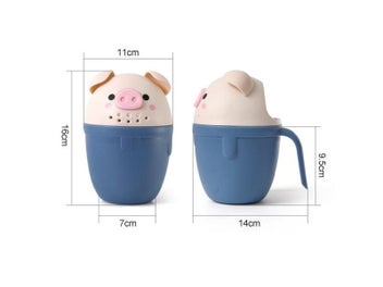 Listing 8 of 10 for Kids Bath Tool Cartoon Pig Baby Bath Caps Cute Toddle Shampoo Cup Children