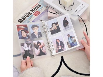 Listing 1 of 9 for A5 Photocard Binder 4 Pockets Kpop Binder Photocards Collect Book Poca Supplies