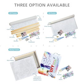 Listing 7 of 10 for 60x75cm Frame Diy Painting By Numbers For Adults Road Landscape Canvas For Home