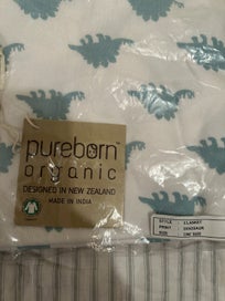 Listing 2 of 2 for Pureborn Organic Cotton Dinosaur print Wrap - Brand New