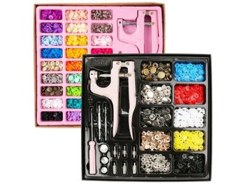 Listing 3 of 10 for Quality 80/270 Sets T5 Snaps Plastic Buttons With Snaps Pliers Set For Clothes