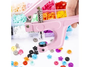 Listing 4 of 10 for Quality 80/270 Sets T5 Snaps Plastic Buttons With Snaps Pliers Set For Clothes