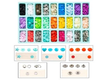 Listing 7 of 10 for Quality 80/270 Sets T5 Snaps Plastic Buttons With Snaps Pliers Set For Clothes