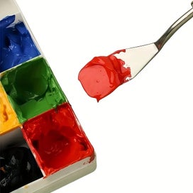 Listing 6 of 6 for NEW 7pcs Color Mixing Palette Painting Tools Wooden Redwood Palette Knife Set