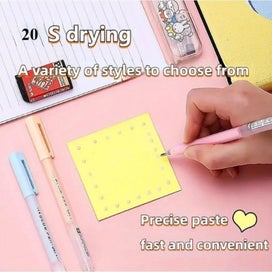 Listing 4 of 8 for NEW 6-color Creative Glue Pen 1.0mm Smooth Glue Pen Large Capacity Dotting Pen