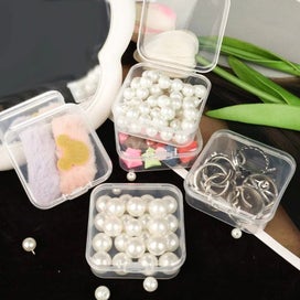 Listing 1 of 7 for 30 Clear Plastic Storage Boxes Nail Art & Bead Organizer