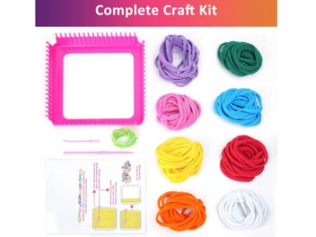 Listing 2 of 9 for Weaving Loom Kit for Kids (Over Stocked)