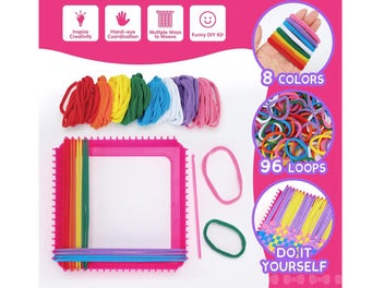 Listing 4 of 9 for Weaving Loom Kit for Kids (Over Stocked)