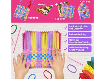Listing 5 of 9 for Weaving Loom Kit for Kids (Over Stocked)