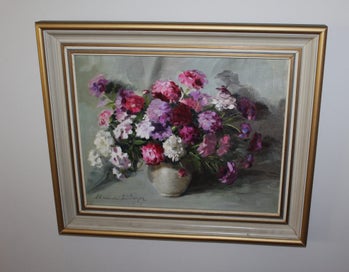 Listing 4 of 11 for +++ CHARMING " CHARMIAN McGREGOR - CANDY TUFT" OIL PAINTING +++