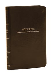 Listing 1 of 9 for KJV Holy Bible: Pocket New Testament with Psalms and Proverbs, Brown Leatherfl