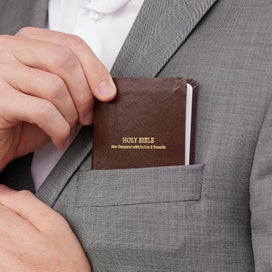 Listing 9 of 9 for KJV Holy Bible: Pocket New Testament with Psalms and Proverbs, Brown Leatherfl