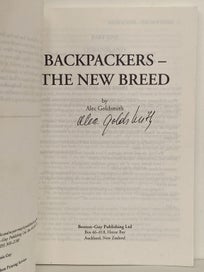 Listing 5 of 7 for BACKPACKERS: The New Breed by Alec Goldsmith 1994 1st edition - SIGNED