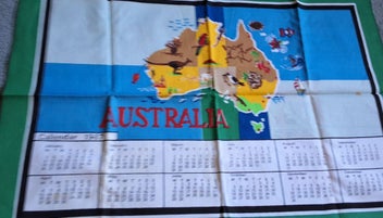 Listing 2 of 2 for 2 X AUSTRALIAN CALENDER TEA TOWELS