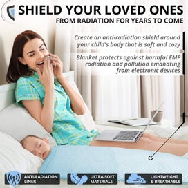 Listing 9 of 19 for ~ MISSION DARKNESS™ TitanRF™ Radiation Shielding Baby Blanket ~ MILITARY GRADE!