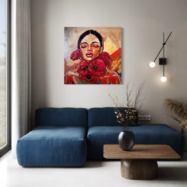 Listing 9 of 10 for Golden poppies painting