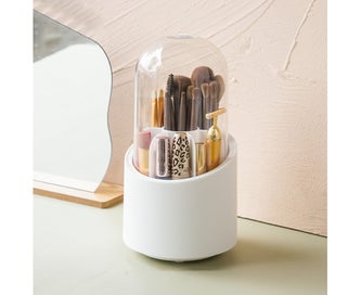 Listing 7 of 8 for Makeup Brush Holder Dust-proof Rotating Plastic Lipstick Eyebrow Pencil Bru