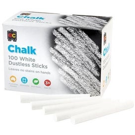 Listing 1 of 1 for EC Dustless White Chalk 100's