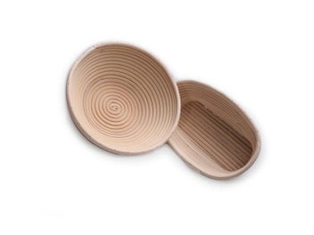 Listing 5 of 10 for Banneton Bread Proofing Basket Sourdough Brotform Natural Rattan Basket For