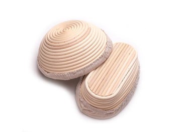 Listing 6 of 10 for Banneton Bread Proofing Basket Sourdough Brotform Natural Rattan Basket For