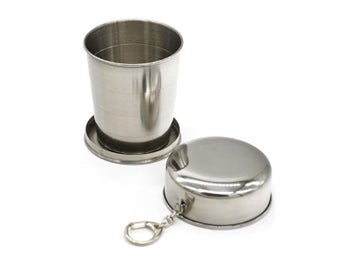 Listing 4 of 9 for 75ml 150ml 250ml Stainless Steel Folding Cup Portable Outdoor Travel Cup