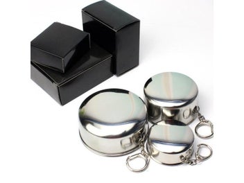 Listing 7 of 9 for 75ml 150ml 250ml Stainless Steel Folding Cup Portable Outdoor Travel Cup