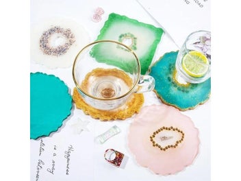 Listing 4 of 10 for 1Pcs Irregular Coaster Resin Silicone Mold UV Epoxy Resin Molds For Making Wine