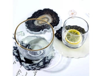 Listing 5 of 10 for 1Pcs Irregular Coaster Resin Silicone Mold UV Epoxy Resin Molds For Making Wine