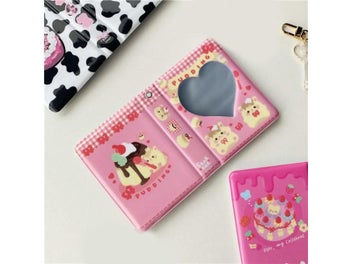 Listing 6 of 10 for Lovely Bear Photo Album 3 Inch Love Heart Hollow Ins Card Binder Name Card Book