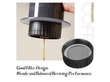 Listing 5 of 10 for Espresso Coffee Maker Machine Filter Paper Portable Cafe French Press