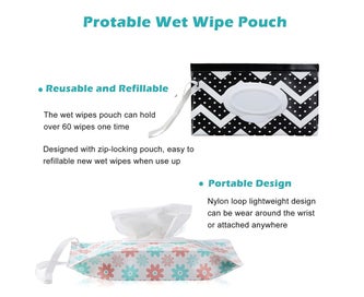 Listing 3 of 5 for 2Pc Baby Wipe Dispenser,Portable Wipe Holder,Baby Wipes Container,Wipe Dispenser