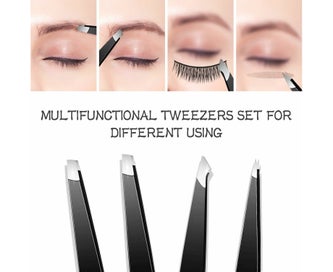 Listing 3 of 5 for Eyebrow Kit, 8 in 1 Tweezers for Eyebrows, Eyebrow Grooming Set include Stain