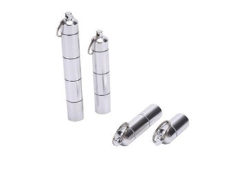 Listing 5 of 10 for Capsule Shape Aluminum Pill Case With Delicate Seal Waterproof