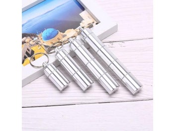 Listing 6 of 10 for Capsule Shape Aluminum Pill Case With Delicate Seal Waterproof