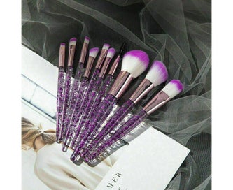 Listing 5 of 7 for 10Pcs Professional Makeup Brushes Eye Cosmetic Shadow Blush Brush Set Purpl