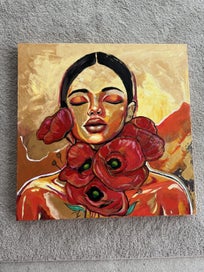 Listing 3 of 10 for Golden poppies painting