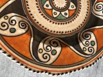 Listing 5 of 8 for Classic Sharlotte Rhead Crown Ducal Arabian Scroll Plate Large