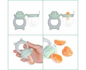 Listing 9 of 9 for 2pcs Fruit Teat Set For Happy Babies Helping Friend Pain-Relieving Teething