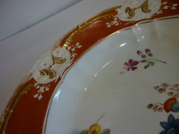 Listing 4 of 5 for BOTANICAL 18/19th CENT DERBY H/PAINTED PLATE