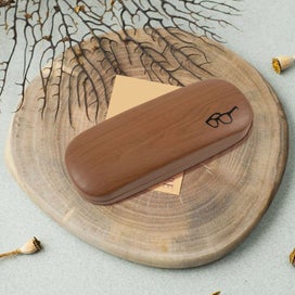 Listing 6 of 9 for Portable PU Wood Grain Glasses Case Hard Case Sunglasses Protector Storage Box