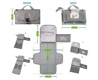Listing 2 of 7 for Portable Diaper Changing Pad, Portable Changing pad for Newborn GirlBoy