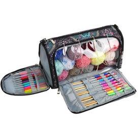 Listing 4 of 6 for Elosung Geometric Patterns Multi Functional Crochet Hook And Yarn Storage Bag Co