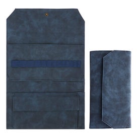 Listing 1 of 5 for Navy Blue Crochet Accessories Storage Pouch Soft Leatherette Organizer For Hooks